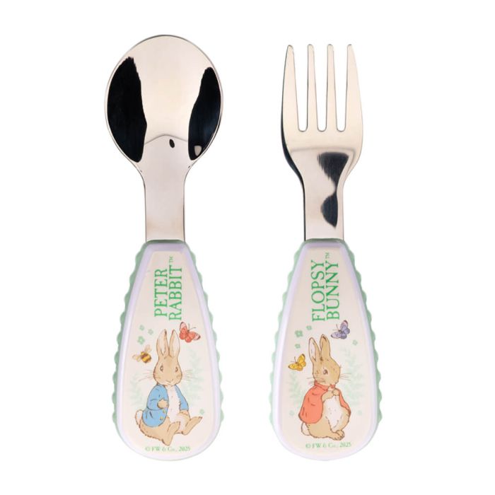 Peter & Flopsy 2 Piece Cutlery Set