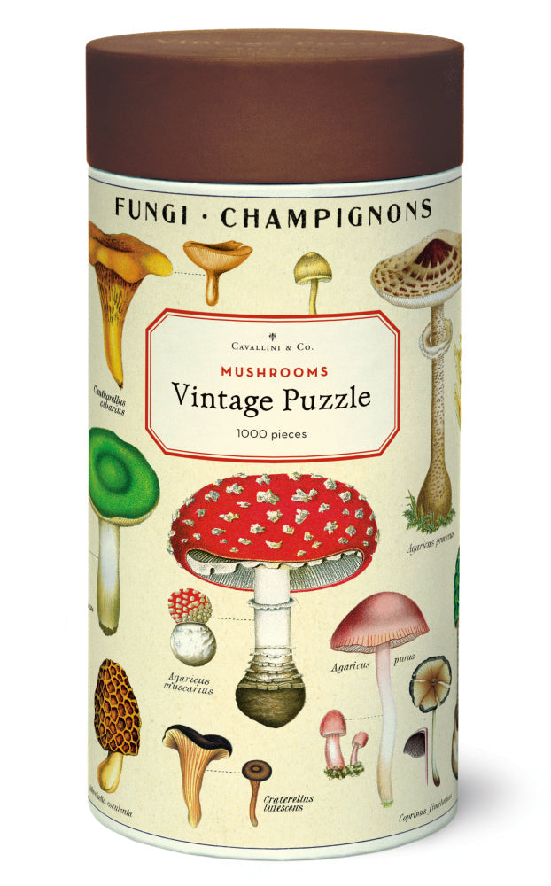 Cavallini 1000 Pc Puzzle - Mushrooms