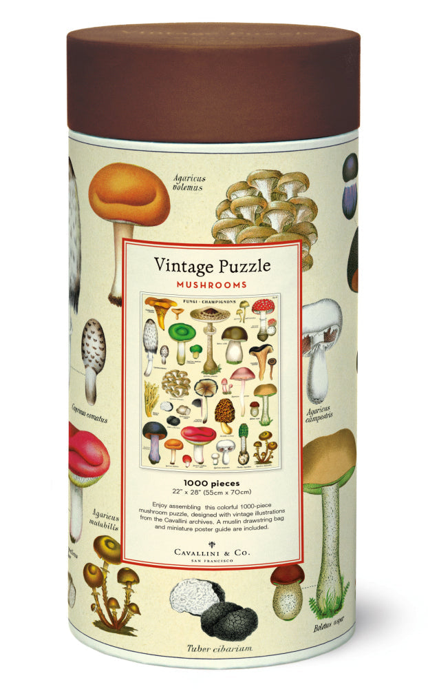 Cavallini 1000 Pc Puzzle - Mushrooms