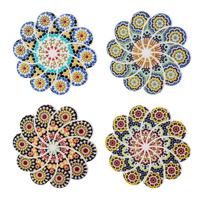 Hepburn Ceramic Flower Coaster Set of 4