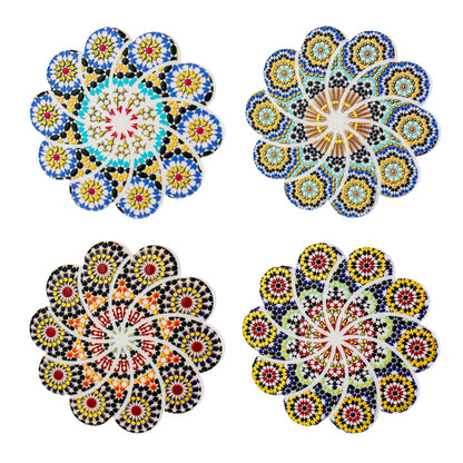 Hepburn Ceramic Flower Coaster Set of 4
