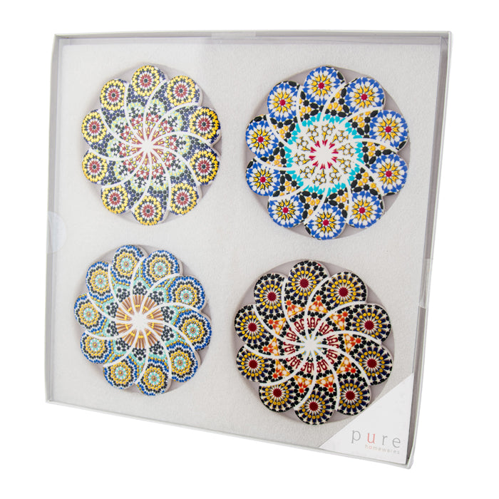 Hepburn Ceramic Flower Coaster Set of 4