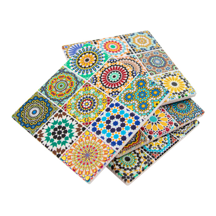 Hepburn Ceramic Square Coaster Set of 4