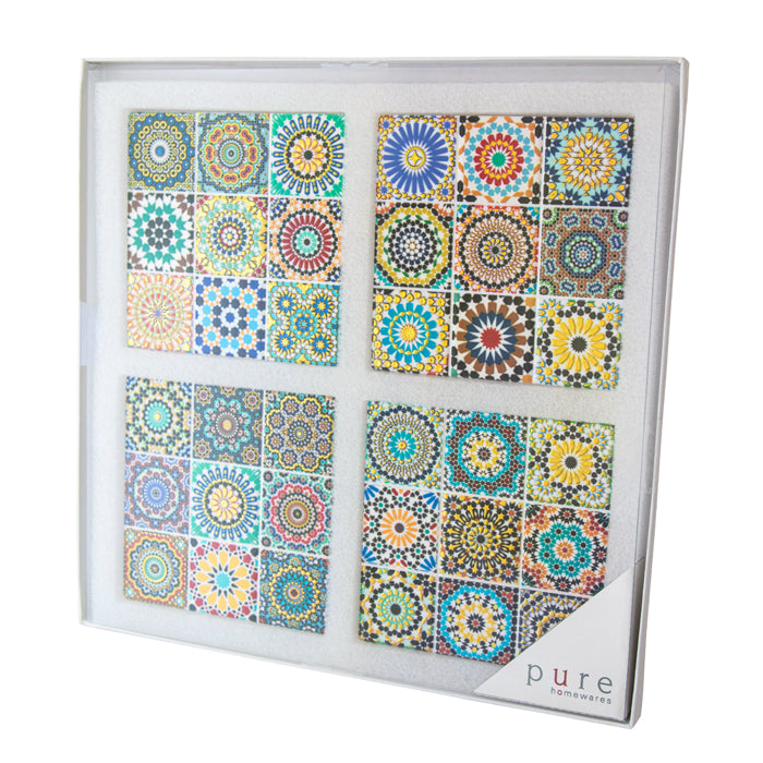 Hepburn Ceramic Square Coaster Set of 4
