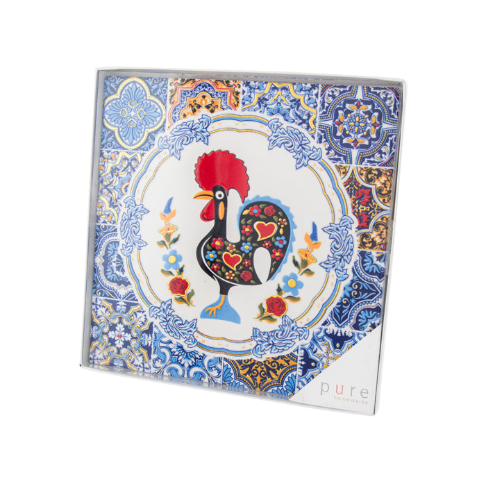 Indigo Ceramic Barcelona Circle Trivet