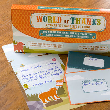 World Of Thanks - Kids Thank You Card Kit