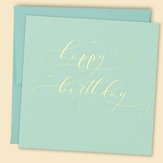 Papernest Happy Birthday Constellations Card - Mint Green