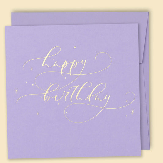 Papernest Happy Birthday Constellations Card - Lavender