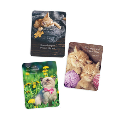 Kitten Tales - 24 Animal Affirmation Cards + Stand