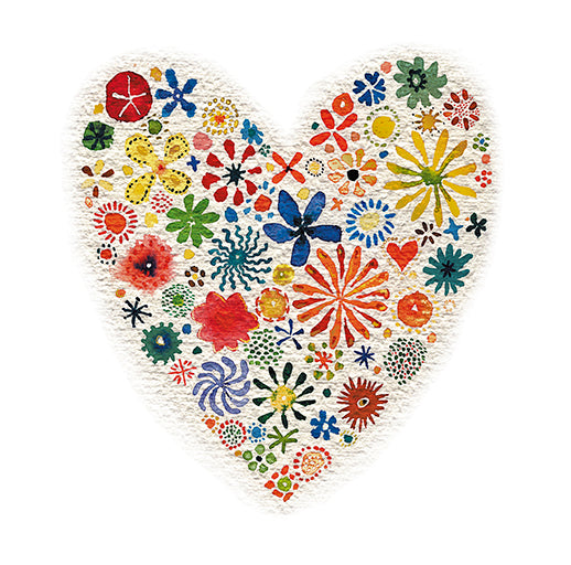 Editions du Desastre John S.Dykes Coeur En Fleurs Card (Le Musee)
