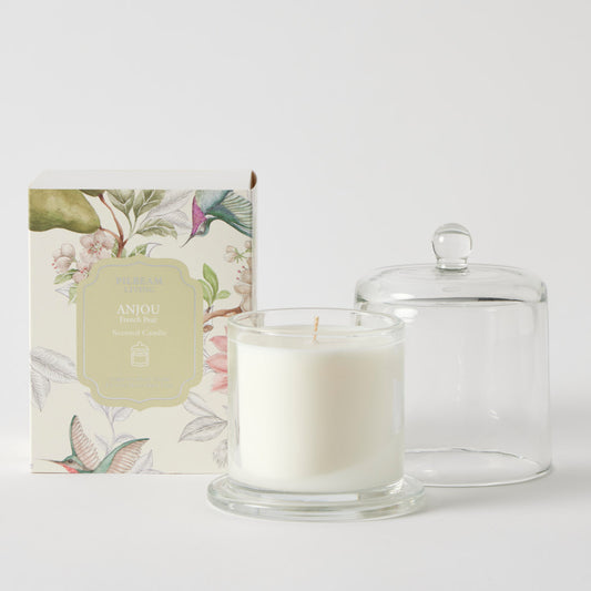 Anjou Glass Cloche Scented Candle - French Pear