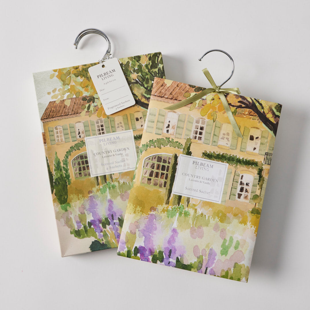 Country Garden Scented Hanging Sachets Set of 4 - Lavender & Vanilla