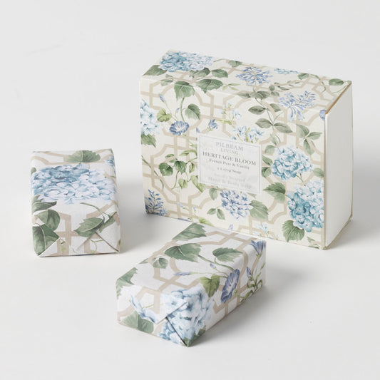 Heritage Bloom Scented Soap Gift Set of 2 - French Pear & Vanilla