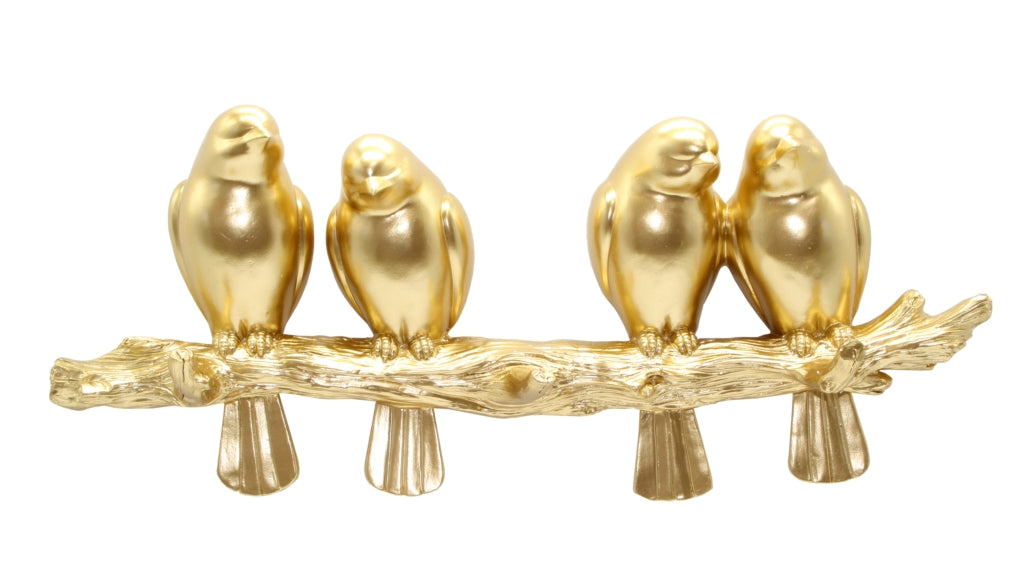 Christiana Carla Birds 2 Pairs Gold 39cm