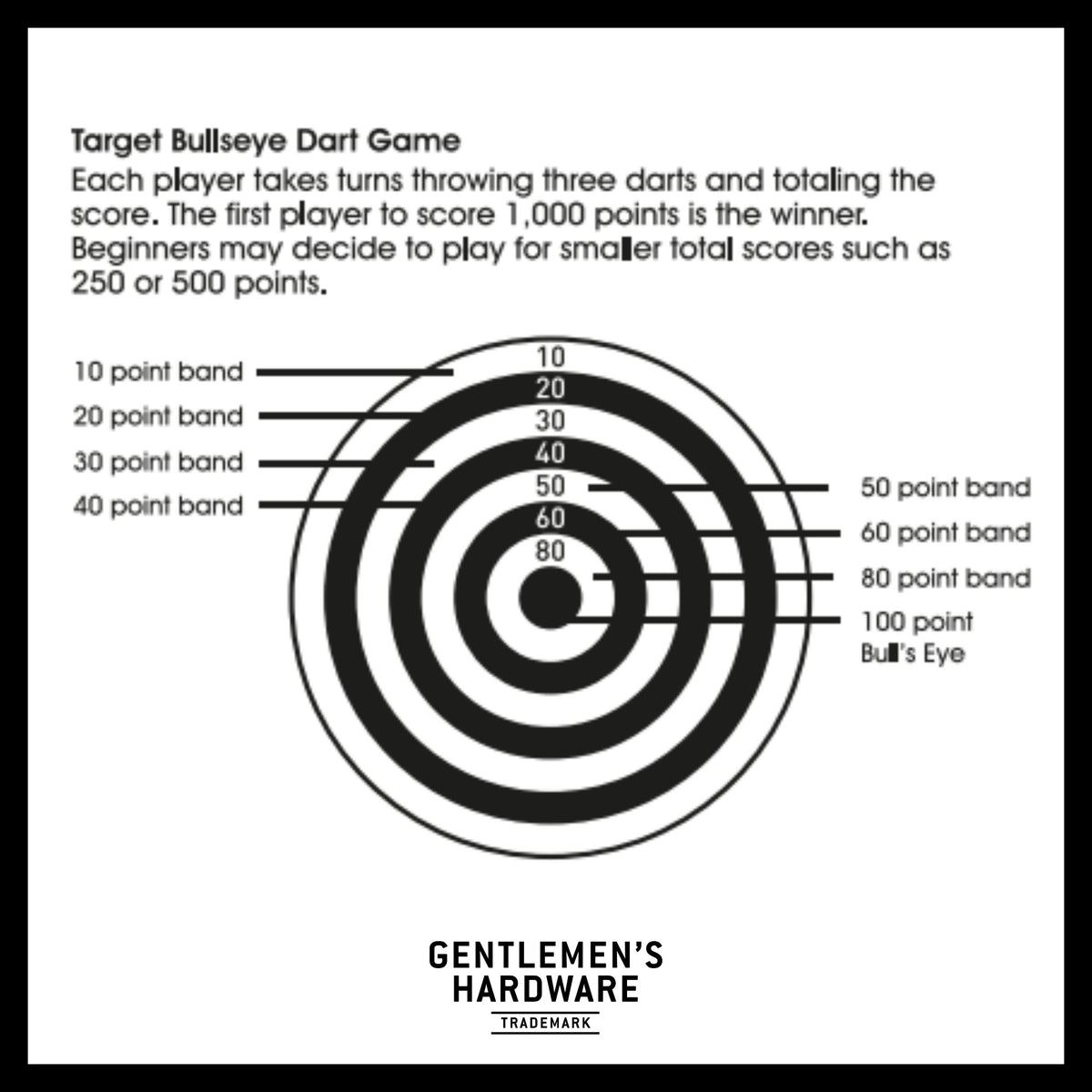 Gentlemen's Hardware Magnetic Dartboard Roll