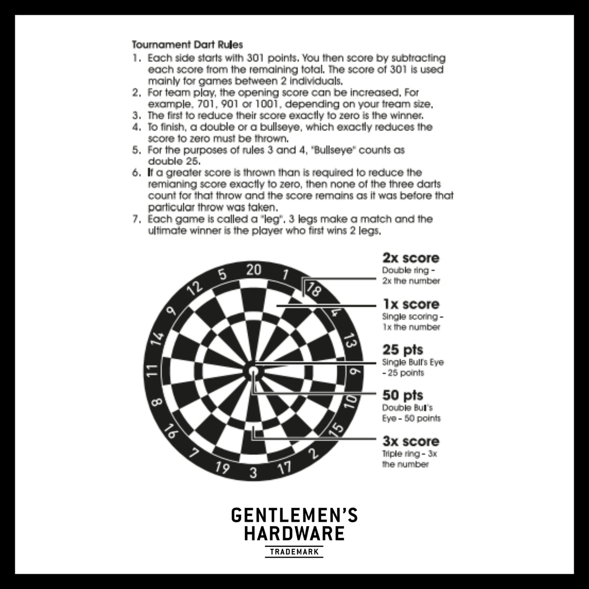 Gentlemen's Hardware Magnetic Dartboard Roll