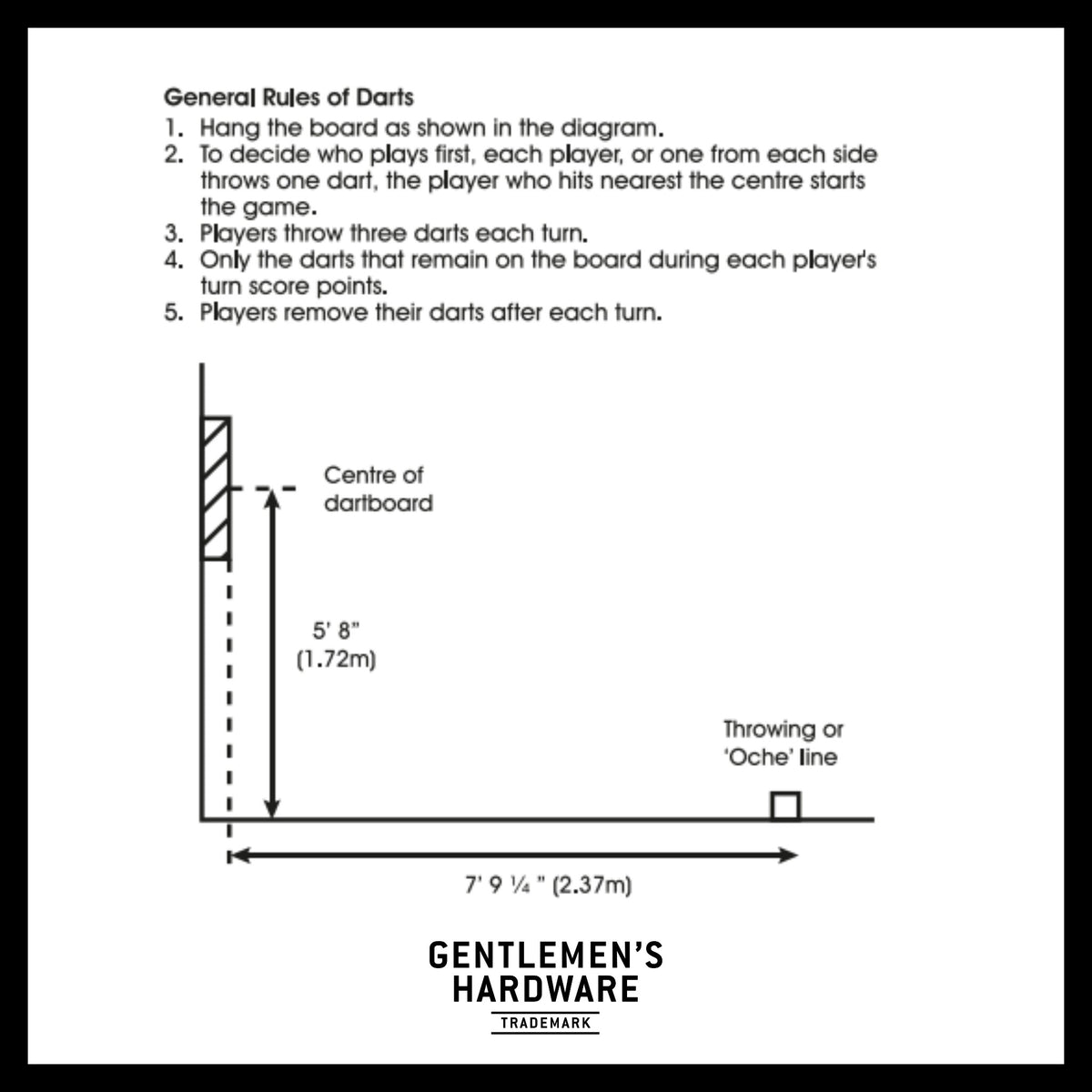 Gentlemen's Hardware Magnetic Dartboard Roll