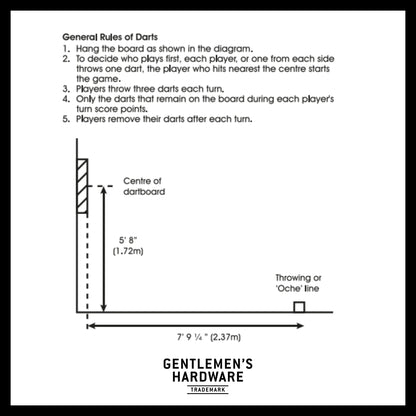 Gentlemen's Hardware Magnetic Dartboard Roll