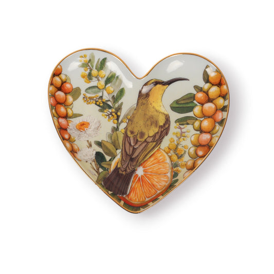 Heart Shape Trinket Tray Golden Hour