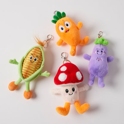 Jiggle & Giggle Munchettes Plush Veggie Keychain