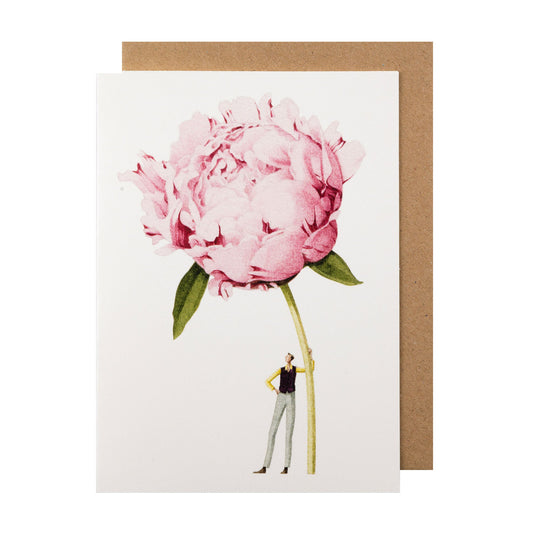Laura Stoddart Pink Peony Card