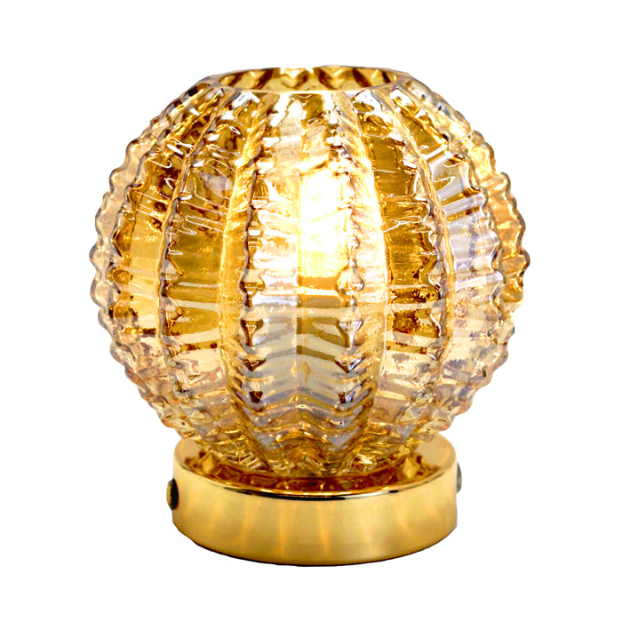 Yardley Glass LED Lamp Amber Sphere