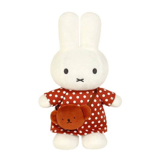 Soft Toy: Miffy Polka Dot Dress with Boris Bag Plush 24cm