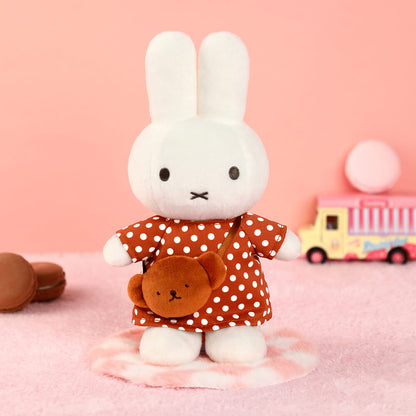 Soft Toy: Miffy Polka Dot Dress with Boris Bag Plush 24cm