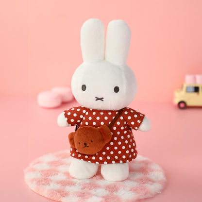 Soft Toy: Miffy Polka Dot Dress with Boris Bag Plush 24cm