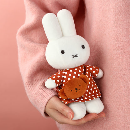 Soft Toy: Miffy Polka Dot Dress with Boris Bag Plush 24cm