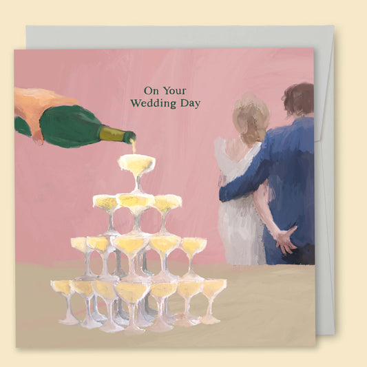 Papernest On Your Wedding Day Champagne Card