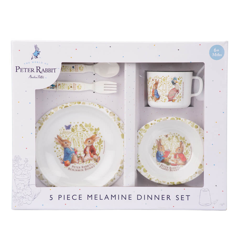 5pc Dinner Set: Classic Peter Rabbit
