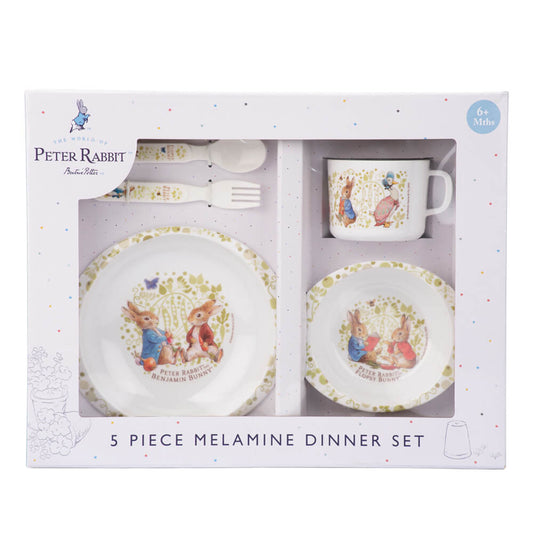 5pc Dinner Set: Classic Peter Rabbit