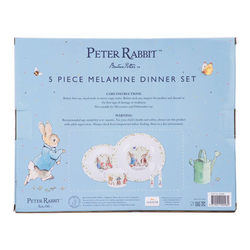 5pc Dinner Set: Classic Peter Rabbit