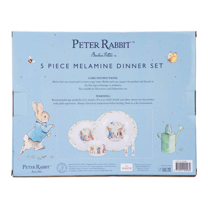 5pc Dinner Set: Classic Peter Rabbit