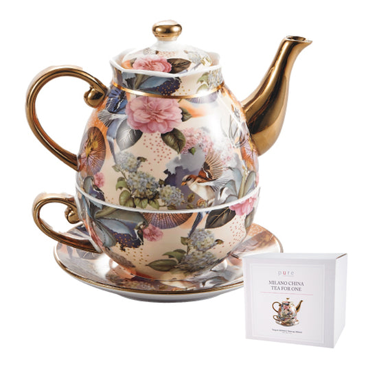 Milano China Tea For One Blue Hydrangea