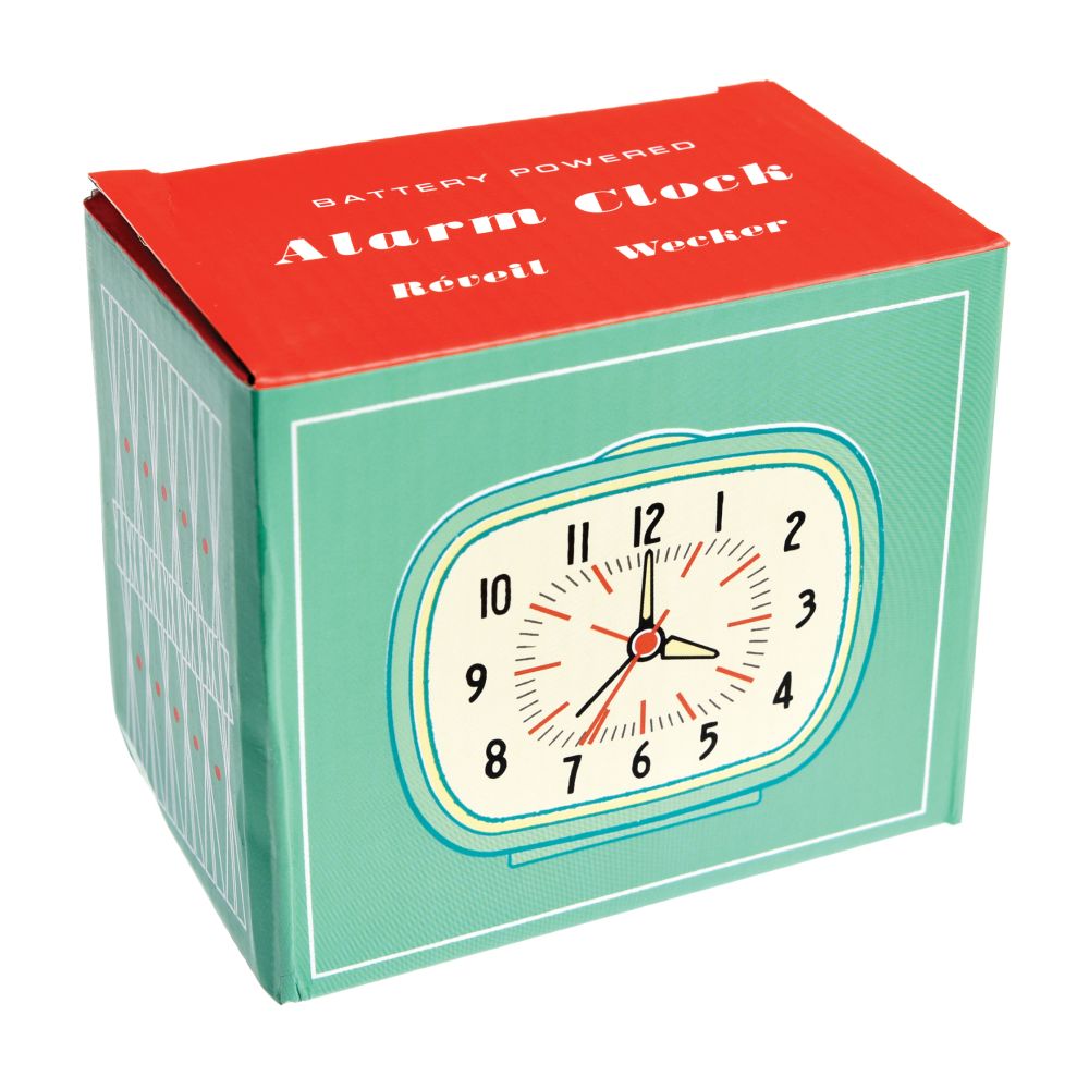 Rex London Retro Alarm Clock - Blue