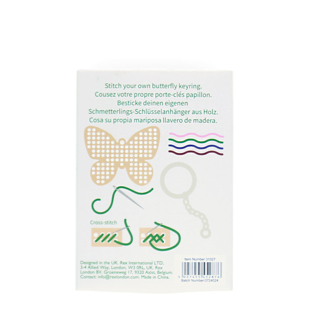 Rex London Stitch Your Own Keyring - Butterfly