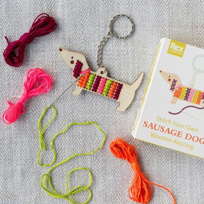 Rex London Stitch Your Own Keyring - Sausage Dog