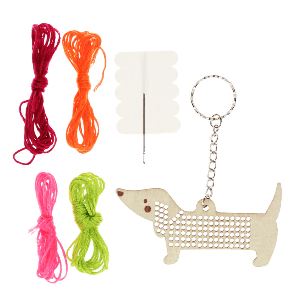 Rex London Stitch Your Own Keyring - Sausage Dog