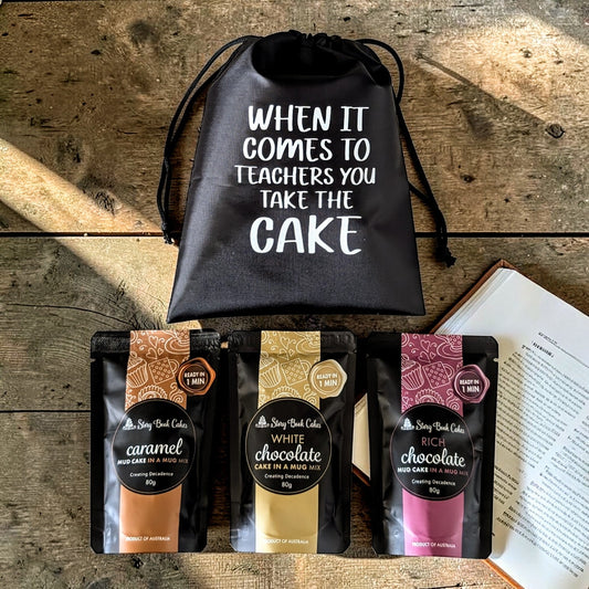 Story Book Cakes Teachers Gift Pack - 3 x Cake in a Mug