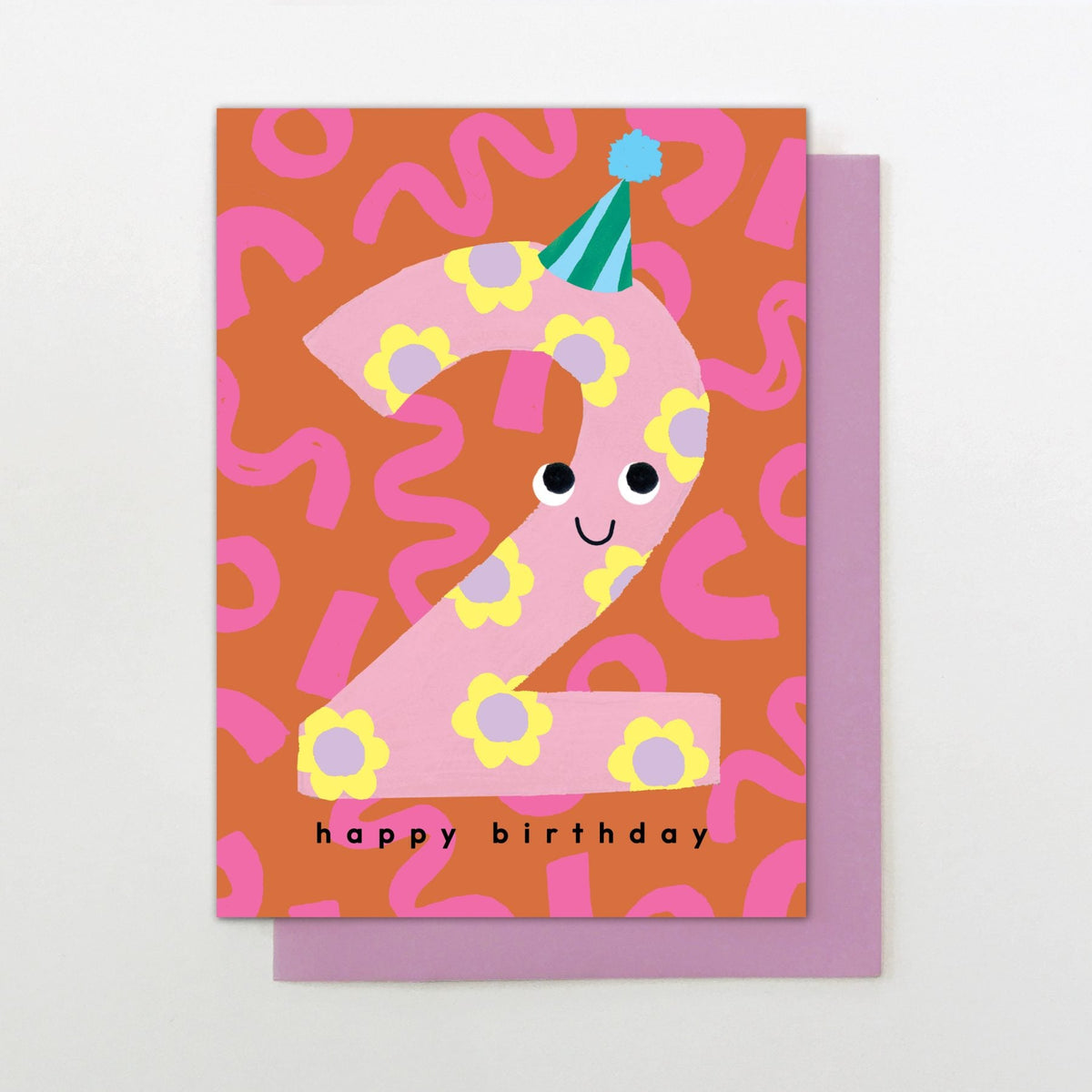 Stop the Clock Girl Age 2 Card (Smilies)