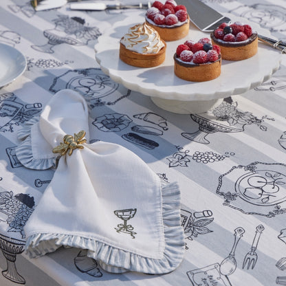 Le Bistrot Embroidered Napkin Set of 4
