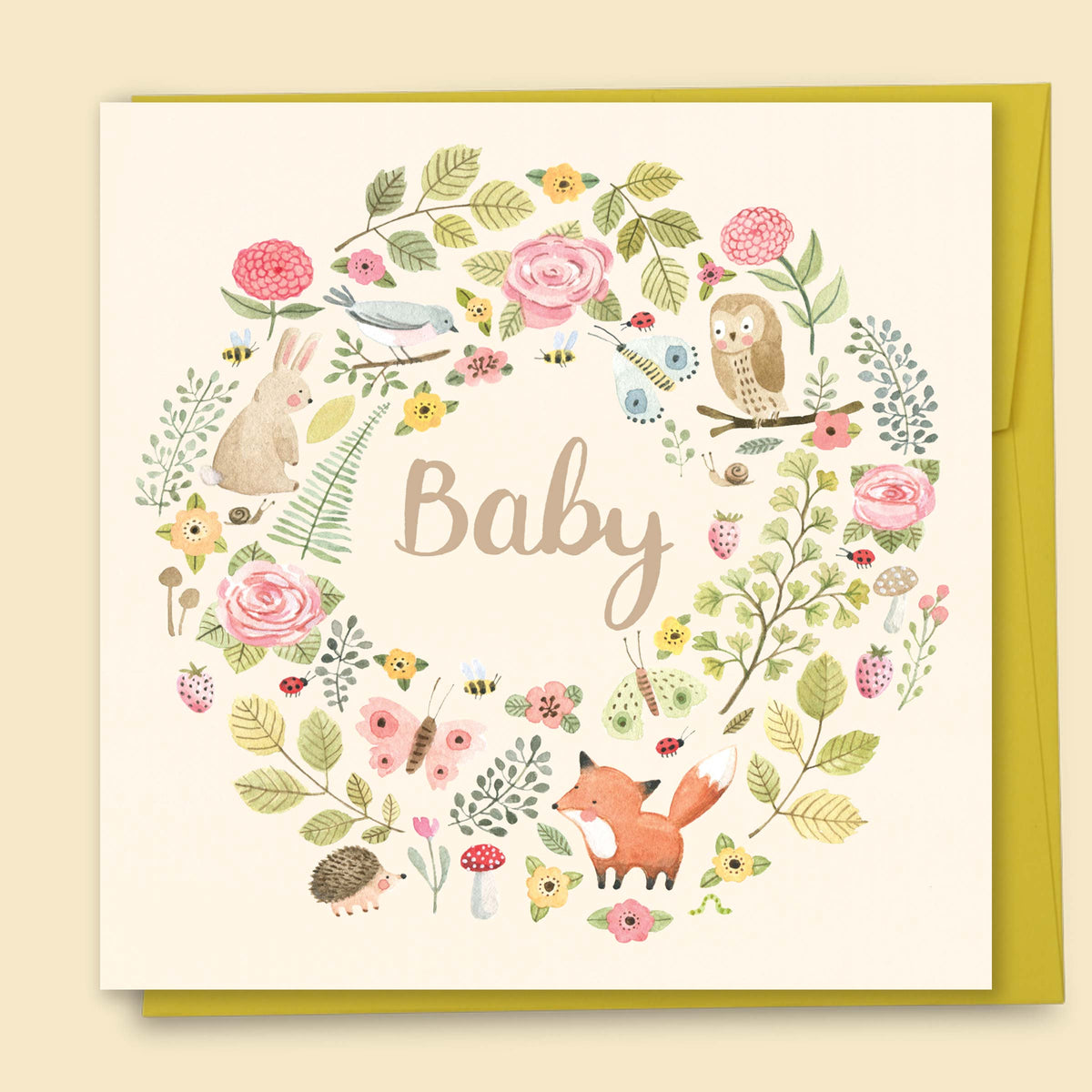 Papernest Baby Forest Creatures Card