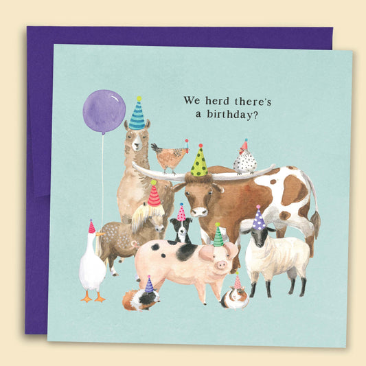 Papernest We Herd There's A Birthday Card