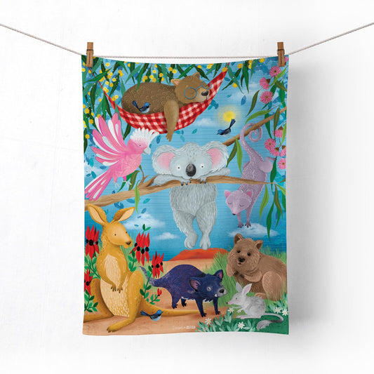 Diesel & Dutch Wildlife Down Under Microfibre Tea Towel
