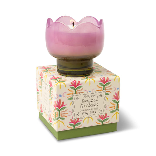 Paddywax Tulip Glass Candle 156g - Bronzed Gardenia