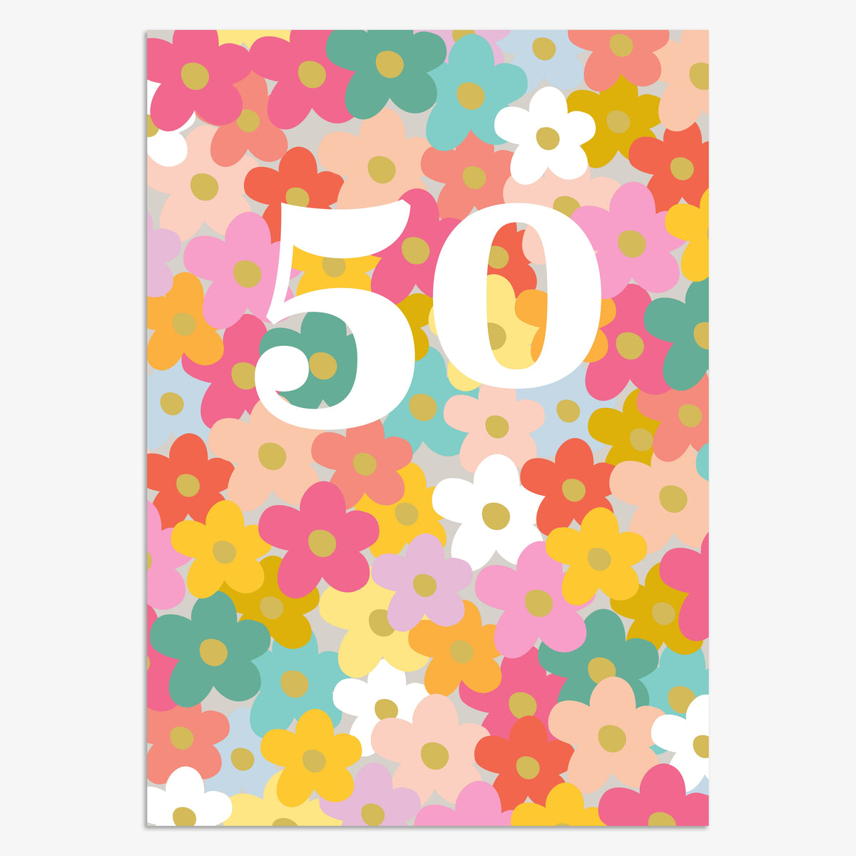 Think of Me 50 Card (Overjoyed)