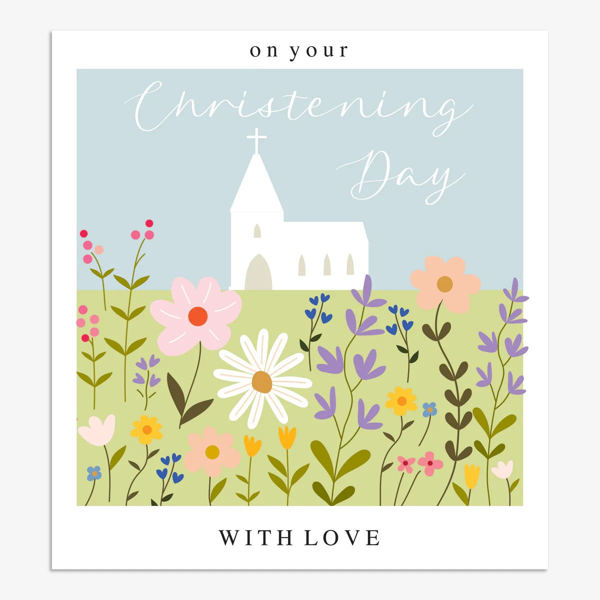 Think of Me Christening Day Card (Smile)