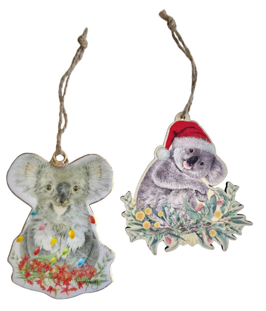 Popcorn Blue Koalas Hanging Decoration